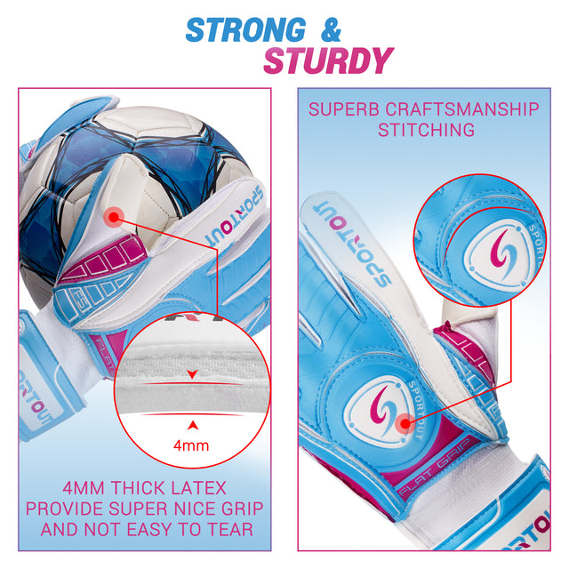 Goalkeeper Gloves丨Blue And Pink