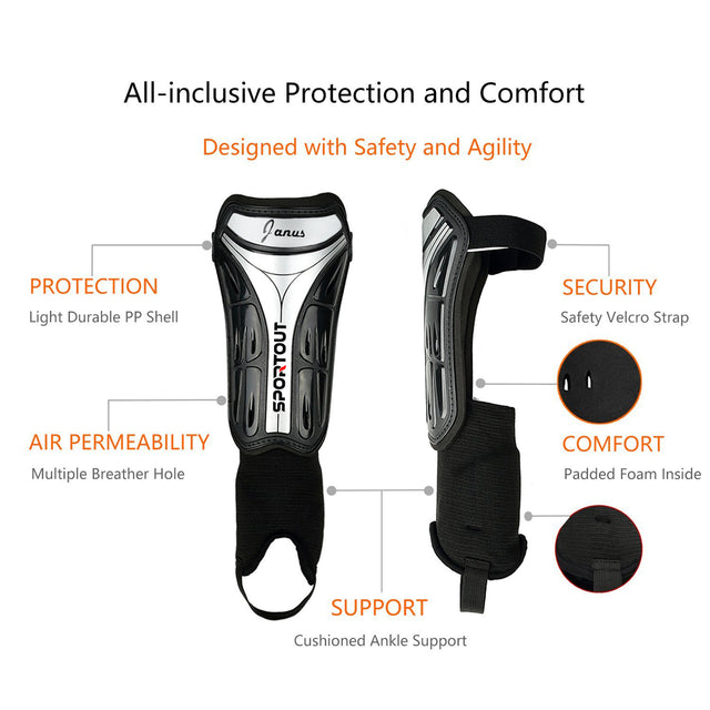 Adult Youth and Kids Soccer Shin Guards