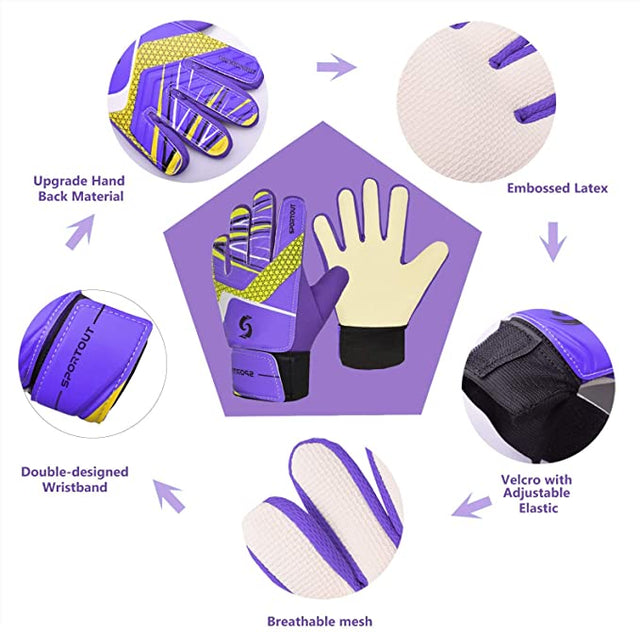 Kid's Goalkeeper Gloves丨Purple Classic