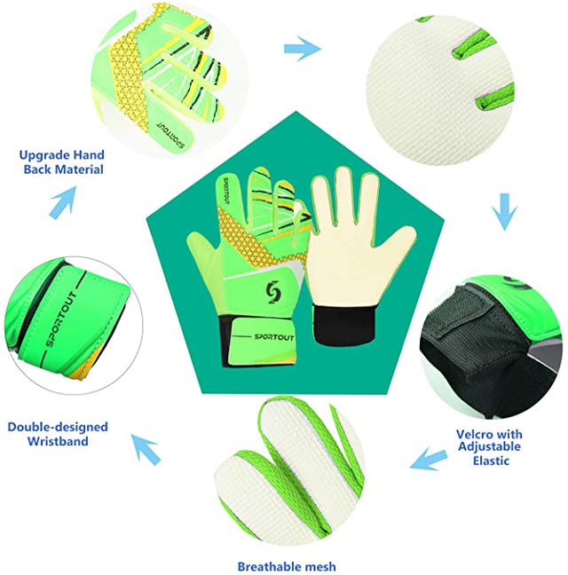 Kid's Goalkeeper Gloves丨Green Classic