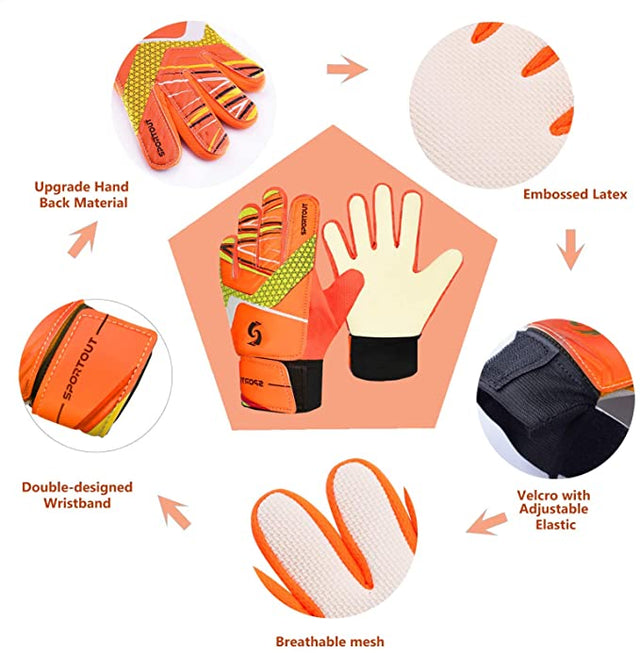 Kid's Goalkeeper Gloves丨Orange Classic