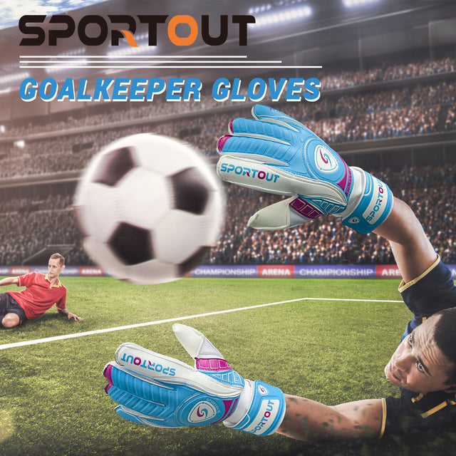 Goalkeeper Gloves丨Blue And Pink